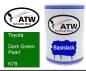 Preview: Toyota, Dark Green Pearl, K79: 500ml Lackdose, von ATW Autoteile West.